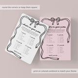 Coquette Girls Night Game What's In Your Purse