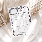 Coquette Girls Night Game What's In Your Purse