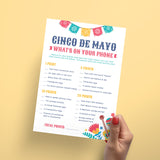 Cinco de Mayo What's On Your Phone Game Printable
