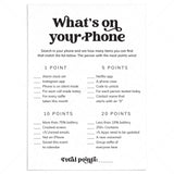 Fun Icebreaker Game What's On Your Phone Printable by LittleSizzle