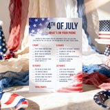 Printable 4th of July Party Games Red White and Blue
