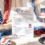 Fun Fourth of July BBQ Game Printable