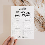 What's On Your Phone Book Club Icebreaker Game Printable