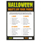 Whats On Your Phone Halloween Party Game Instant Download by LittleSizzle