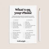 Fun Icebreaker Game What's On Your Phone Printable by LittleSizzle