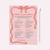 What's On Your Phone Valentine's Day Game Digital Download by LittleSizzle
