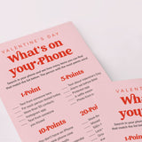 Valentine's Day Phone Game Printable