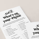 What's On Your Phone Book Club Icebreaker Game Printable