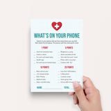 Nurses Party Game What's On Your Phone Printable