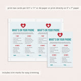 Nurses Party Game What's On Your Phone Printable