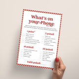 Christmas Cell Phone Game Printable