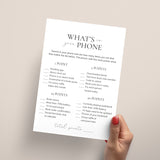 Book Club Game What's On Your Phone Printable
