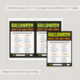 Whats On Your Phone Halloween Party Game Instant Download