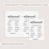 Retirement What's On Your Phone Game Printable