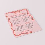 Wavy Border Valentines Day Games Printable