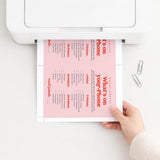 Bachelorette Party Phone Game Printable Pink and Red