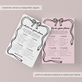 Bachelorette Games Black Bow Theme | Hen Do Party | Hens Night Games