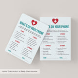 Nurses Party Game What's On Your Phone Printable