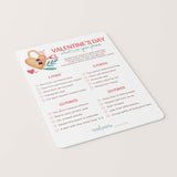 Valentine's Day Game What's On Your Phone Printable