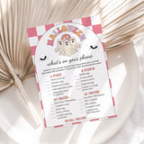 Pink Halloween Party Game What's On Your Phone Printable