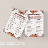 Friendsgiving Game for Adults Printable What's On Your Phone