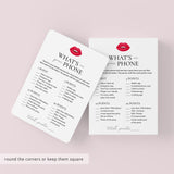 Whats On Your Phone Ladies Night Game Printable