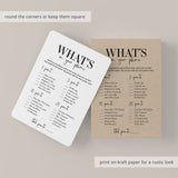 Printable Mens Birthday Party Game What's On Your Phone