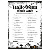 Halloween Which Witch Game Printable | Answers Included by LittleSizzle