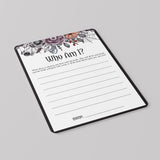 Halloween Bridal Shower Games Bundle Black Purple Floral