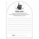 Bride or Die Bridal Shower Icebreaker Game Who Am I by LittleSizzle