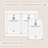 Who Am I Bridal Shower Icebreaker Game Printable Celestial Theme