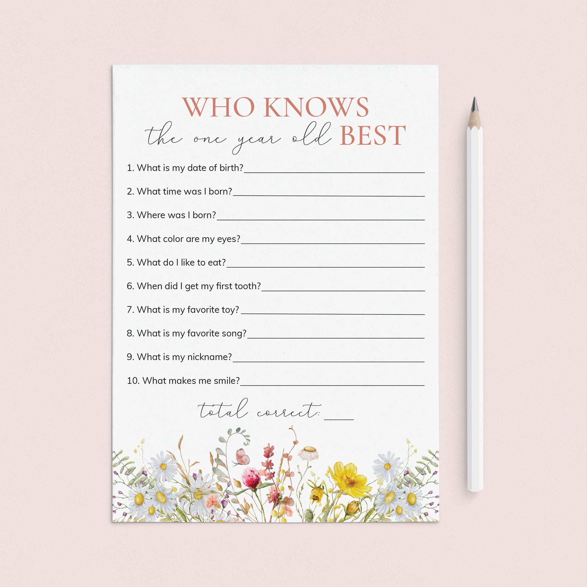Who Knows The One Year Old Best Baby Girl's First Birthday Quiz by LittleSizzle