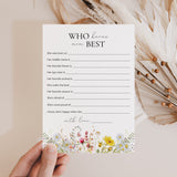 Mother's Day Who Knows Mom Best Printable