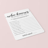 Birthday Trivia Game Printable Who Knows The Birthday Girl Best