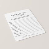 Printable Who Knows The Boss Best Quiz | Fun Office Party Game