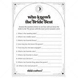 Who Knows The Bride Best Game Printable | Written In The Stars theme by LittleSizzle