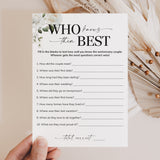 How Well Do You Know The Anniversary Couple Game Printable