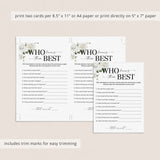 How Well Do You Know The Anniversary Couple Game Printable