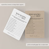 Simple Minimalist Wedding Anniversary Game Bundle Printable