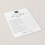 Who Knows The Grad Best Quiz Printable
