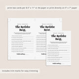 Who Knows The Retiree Best Questions Printable