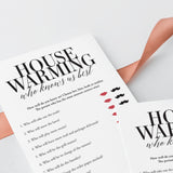 Moving In Together Game Who Knows Us Best Printable