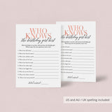 Who Knows The Birthday Girl Best Game Printable