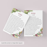 Wine Tasting Party Table Talk Topics