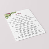 Printable Wine Trivia with Answers