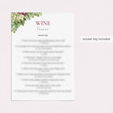 Printable Wine Trivia with Answers