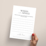 Wedding Anniversary Wishes & Advice Cards Printable