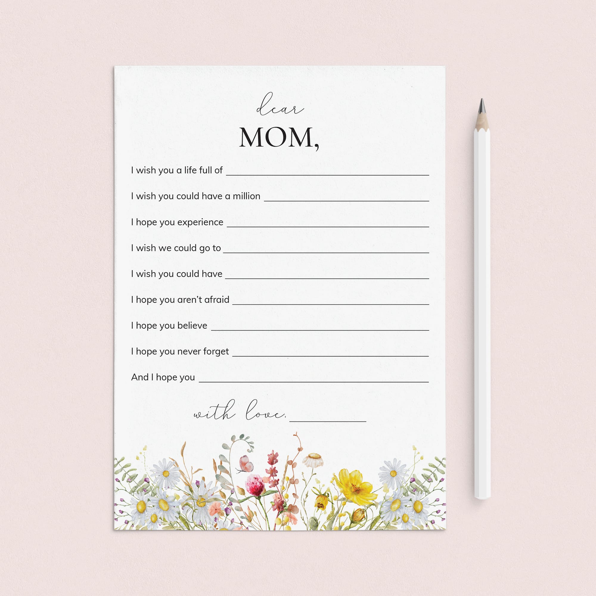 Mother's Day Letter Dear Mom Printable by LittleSizzle
