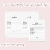 Elegant Women's Birthday Party Wishes Cards Printable
