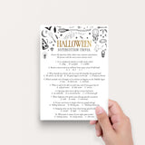 Halloween Superstition Trivia with Answer Key Printable